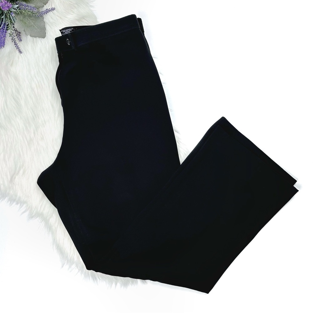 1601 Women's Straight Leg Dress Pants Black Size 12P